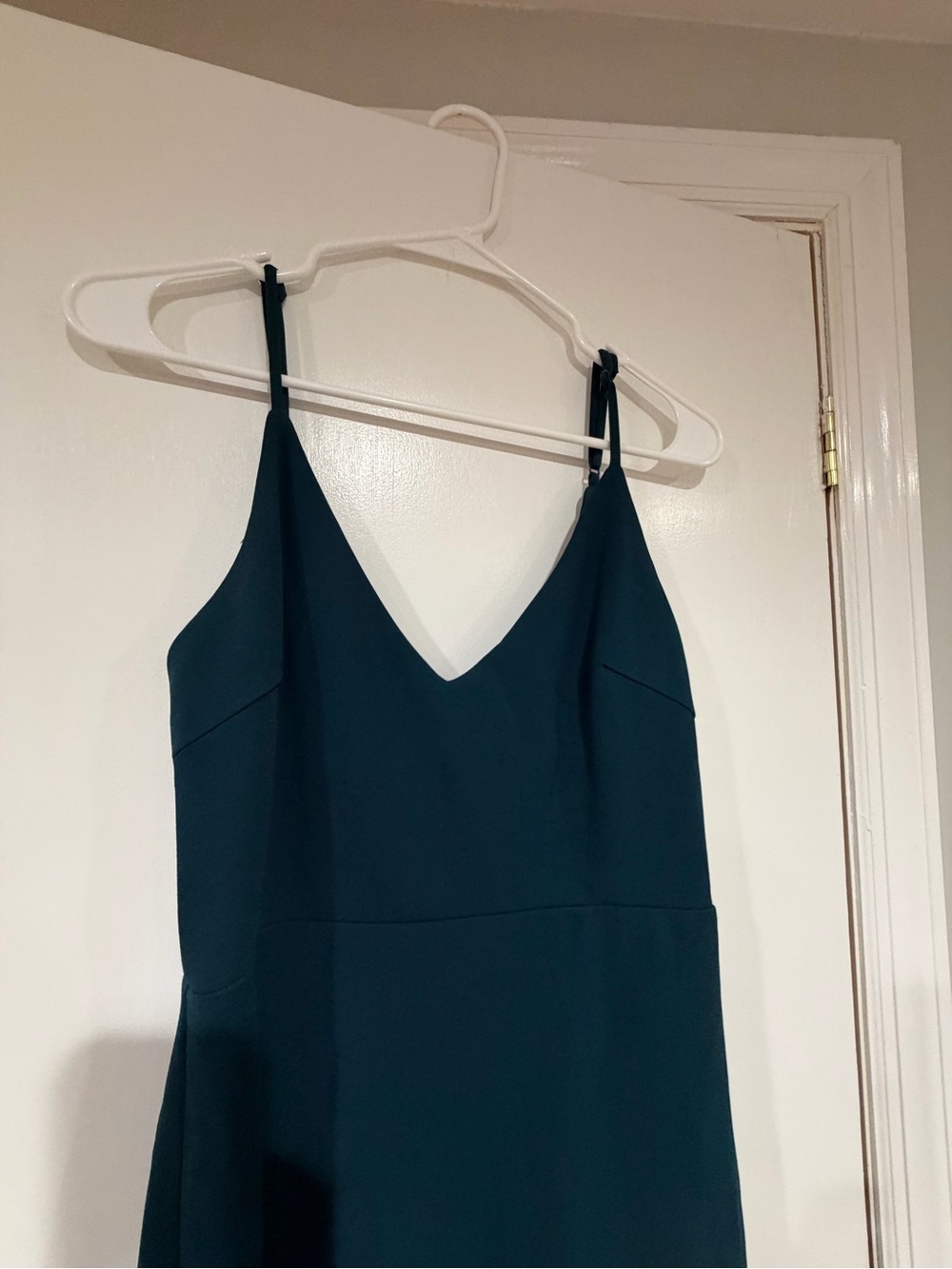 Deep Teal Sleeveless V-Neck flowy dress